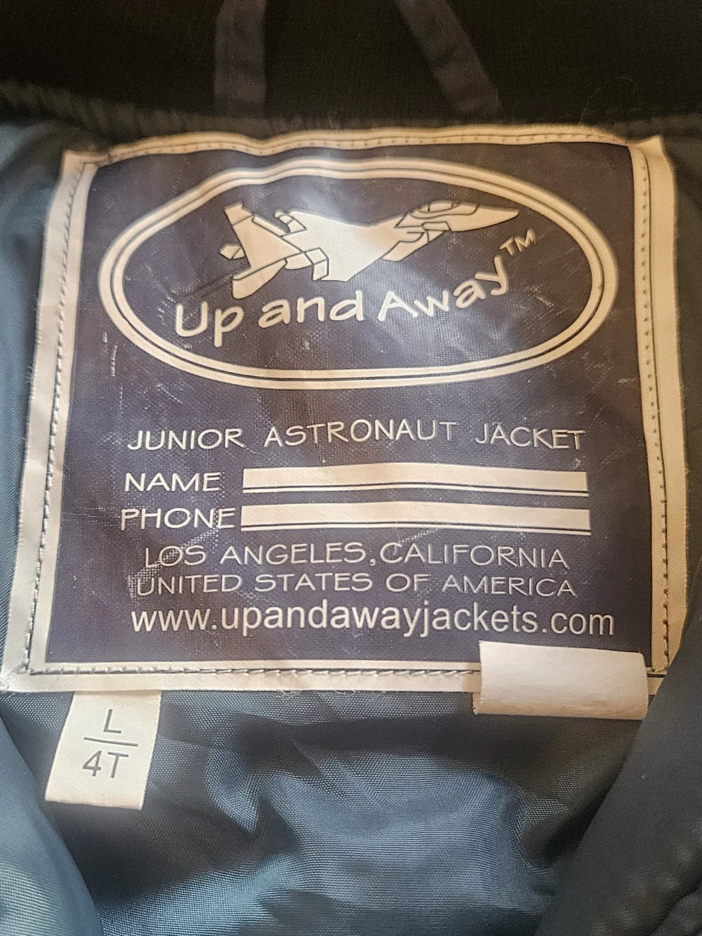 Kids  ✨️Nasa✨️ Up And Away Teal Bomber Jacket with Space Patch Details
